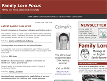 Tablet Screenshot of familylorefocus.com